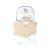4 pc Cotton Headband & Bibs Set - IVORY