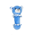 Soft blue bear rattle 6