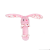 620281022685 - Soft pink bunny rattle 6.5