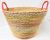 Large Rectangular Brown basket with matching fabric liner Oval Seagrass & Straw baskets with handles