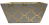 Rectangular Patterned Gold fabric basket with matching fabric liner 13