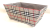 CBW580BRB Medium Rectangular Grey, White & Red plaid basket with