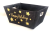 CBW583HH Medium Rectangular Black with Happy Holidays in Gold
