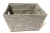 Large Rectangular Grey with glitter basket with matching fabric liner 16