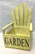 Wooden chair planter - Antique Yellow 8