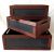 Smallest in Set of 3 wood crates with chalkboard panel  11.75