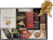 Black wood tray with side handles GIFT BASKET KIT