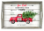 CBX784TRK - Rectangular rustic white wash tray with Christma