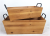 CBX788T2 - Set of 2 Rectangular tapered wood containers with
