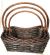 Medium rectangular Willow baskets with a handle
M:18