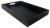 Black faux leather tray with side handles 18