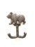 CIR1003BR - Cast iron bear dual hook