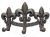 CIR973F - Cast Iron Fleur de Lis hooks
