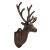 CIR981DR - Large Cast Iron deer head wall decor 4