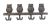 CIR998OWL - Cast iron Owls hanger/hooks