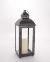 Black metal & glass lantern 7