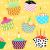 775093325971 - Lunch napkin - Birthday Cupcakes
