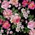 775093413982 - Lunch Napkins - Flowers on Black background