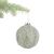 062615805128 - Light green embossed glass ball ornament with