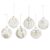 Assorted White ornaments with gold trim 3