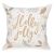 White cushion with embroidered 