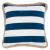 Blue/White striped Cushion with Jute trim 17
