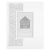 White floral motif 4x6 photo frame
