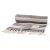 775093266267 - Beige & Black throw with fringe 50