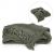 Green chenille throw 50