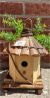 Wood, barkwood & vine hanging birdhouse 9