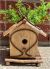 Wood, barkwood & vine hanging birdhouse 7