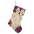 062615819255 - Fabric Burlap & Plaid stocking 18