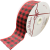 Checkered/plaid wired burlap ribbon 25 yard/roll 