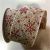 Red Flakes wired burlap ribbon 25 yard/roll - 2.5