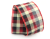 RD/BK/WH Plaid wired burlap ribbon 25 yard/roll - 2.5