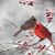 Lunch Napkins - Cardinals in the snow 6.5