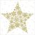 Lunch Napkins - Gold Snowflake 6.5