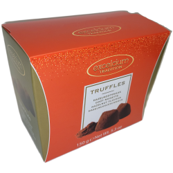 Apex imports suppliers of Excelsium Hazelnut Belgian Truffles Fantasy in Canada- RED 150 gr., 24/cs