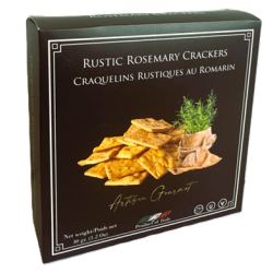 Artisan Gourmet rustic Rosemary crackers - Black box 30 gr.