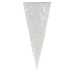 Pack of 100 - 6"x12" Clear Cone shape Cellophane bags - 30 micron (1.2 mil)