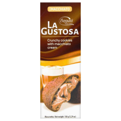 Bogutti La Gustosa crunchy cookies with Macchiato cream 150 gr., 18/cs