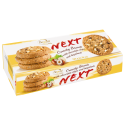 Bogutti Next cookies with chocolate chips & Hazelnuts 135 gr., 12/cs
