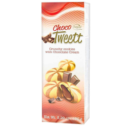 Bogutti La Gustosa crunchy cookies with hazelnut cream 150 gr., 18/cs
A crunchy outer cookie shell filled with a velvety, rich 30% hazelnut cream center