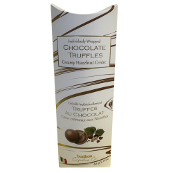 Bonbon Confections milk chocolate Truffles with Hazelnut centre 60 gr., 18/cs
5 Individually Wrapped Truffles