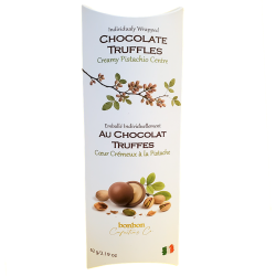 Bonbon Confections chocolate truffles with creamy pistachio centre 60 gr