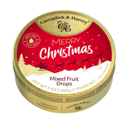 Cavendish & Harvey Mixed Fruit Drops - Merry Christmas 200 gr