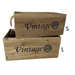 L size Vintage crate