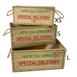 Large "Special Delivery" wood crates L: 18"x10"x8"H 
