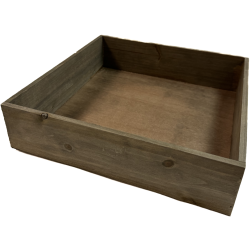 Small square wood crates 12"x12"x3"
