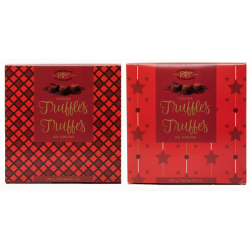 Chocolat Classique Elegant Truffles - Brown | red  dual display box 200 gr.